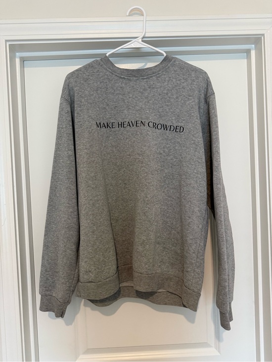 SHEIN Sweaters - Make Heaven Crowded Grey Crewneck Sweatshirt